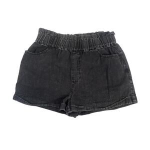Tgla Black Denim Acid Wash Shorts Womens Size M